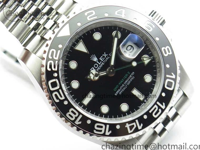 Ceramic D1F 116710 LN 904L SA3186 Jubilee Edition Best 1:1 On II Bracelet GMT-Master Black 0326